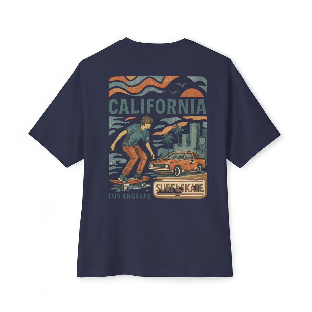California Surf & Skate T‑Shirt — Retro Los Angeles Boardwalk Graphic Tee