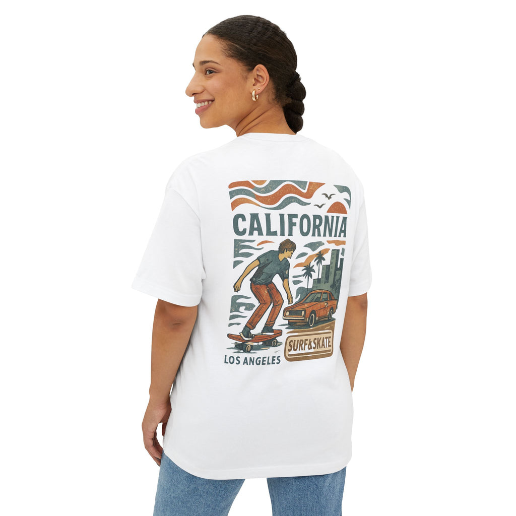 California Surf & Skate T‑Shirt — Retro Los Angeles Boardwalk Graphic Tee